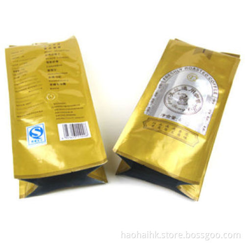 OEM Eco-friendly Foil Plastic Valve Wholesale Small Lot Coffee Packaging